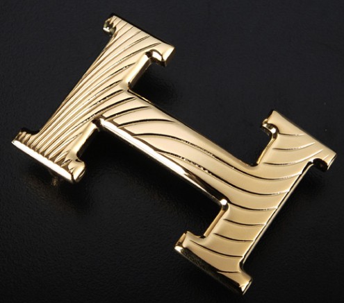 Hermes Waves Stripe Buckle Gold